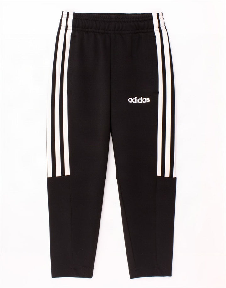 Pantaloni de trening Adidas Climalite pentru baieti 2-3 ani poliester negru