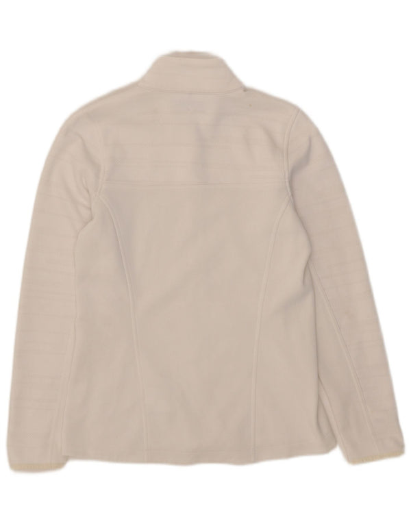 Jachetă de top pentru trening Nike Therma-Fit pentru femei UK 12 Poliester alb mediu