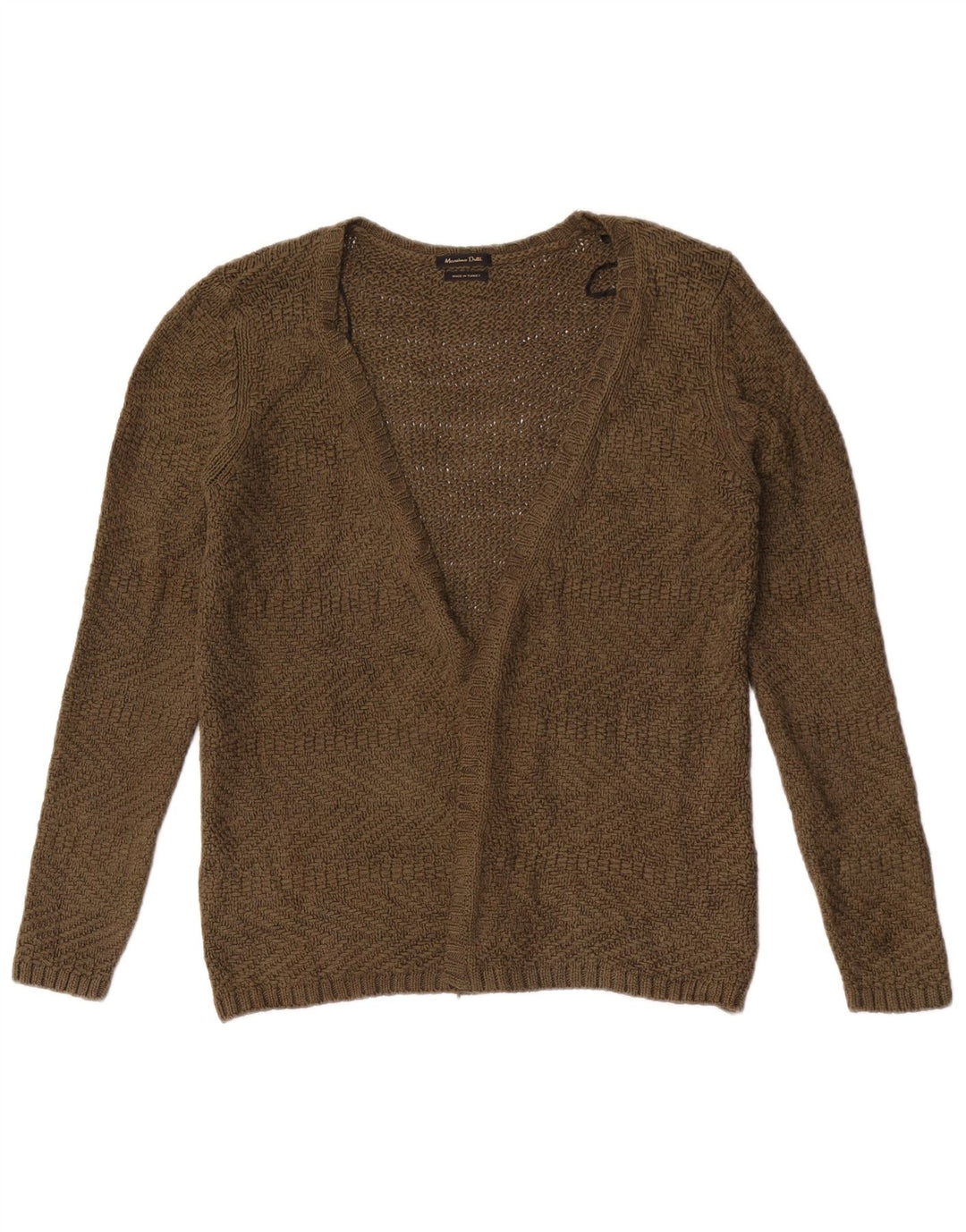Pulover cardigan deschis pentru femei Massimo Dutti UK 12 Medium Khaki