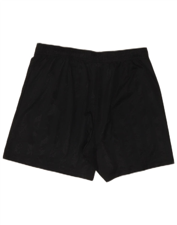 Pantaloni scurți sport Nike Dri Fit pentru bărbați, poliester cu dungi medii, negre