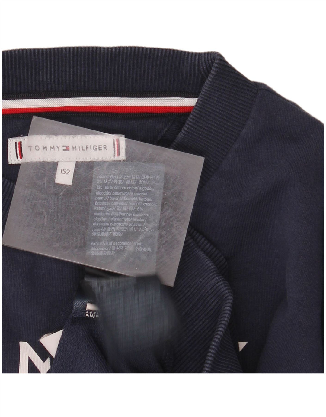 TOMMY HILFIGER Hanorac cu grafic pentru fete Pulover 11-12 ani, bleumarin