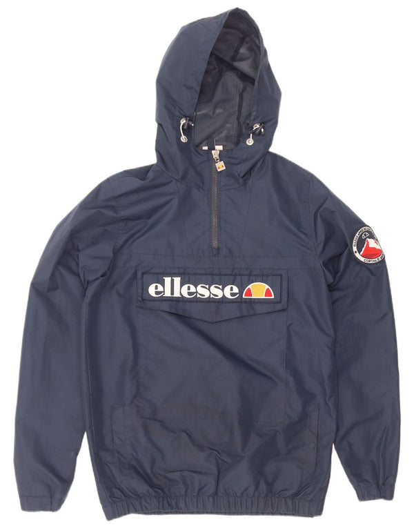 Jachetă Anorak cu glugă grafică pentru bărbați Ellesse UK 34 XS Poliester bleumarin