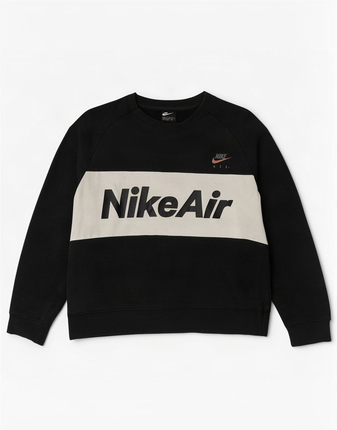Hanorac grafic pentru bărbați Nike Pulover mediu negru, bumbac color bloc