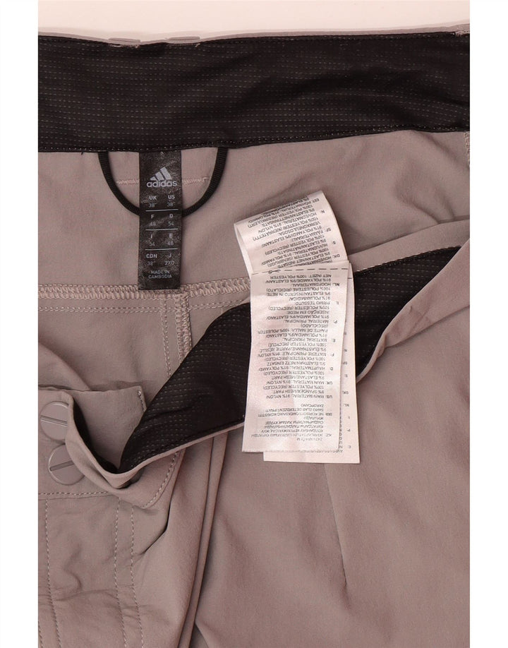 Pantaloni scurți casual pentru bărbați ADIDAS W38 XL nailon gri