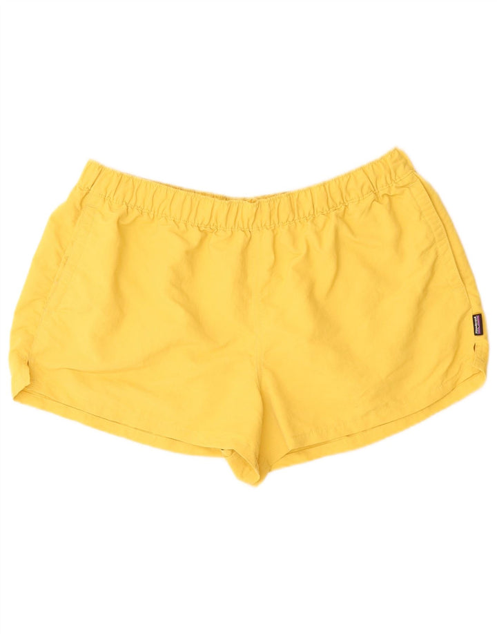Pantaloni scurti sport PATAGONIA pentru femei UK 14 Large Yellow Nylon