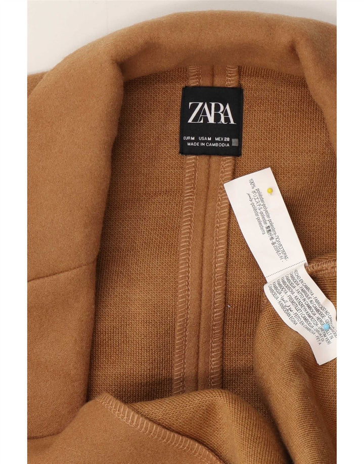 Zara pardesiu deschis pentru femei UK 14 Medium Bej Poliester