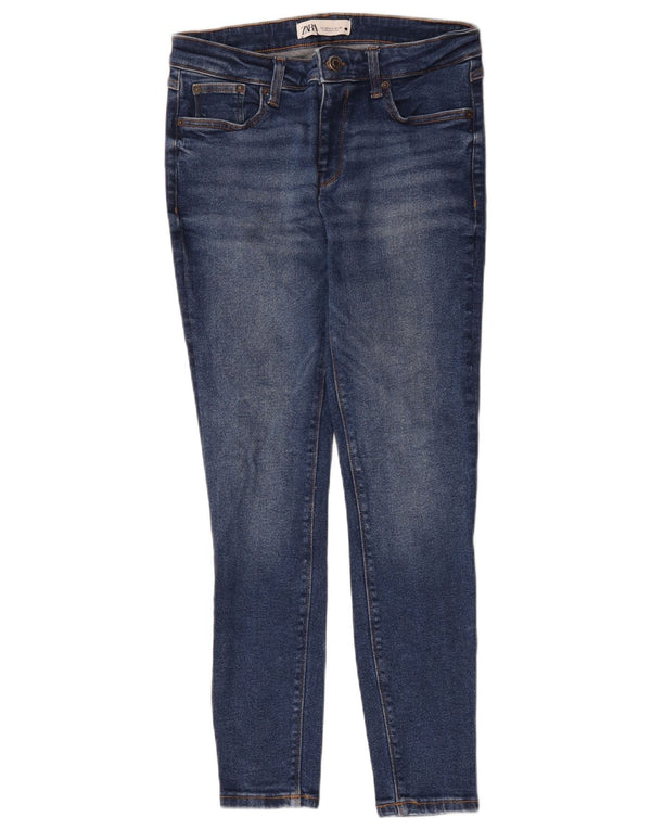 Blugi skinny dama Zara EU 40 Medium W30 L27 Bumbac albastru