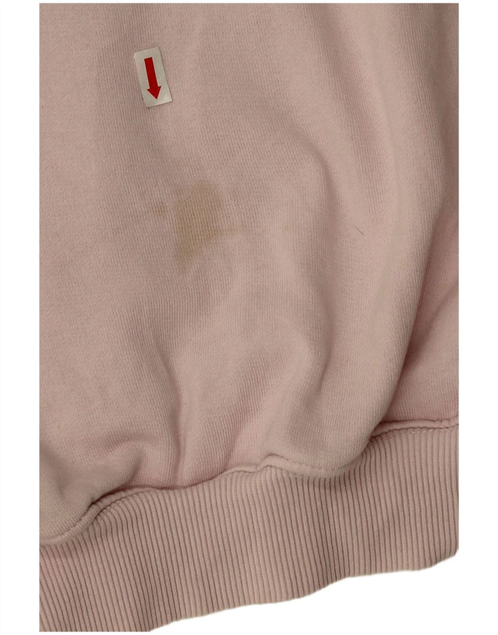 Pulover Oversized Crop pentru Damă Zara UK 14 Bumbac Roz Mediu