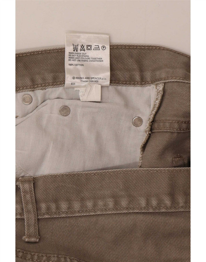 Blugi drepți pentru bărbați Marks & Spencer Blue Harbour W36 L29 bumbac bej