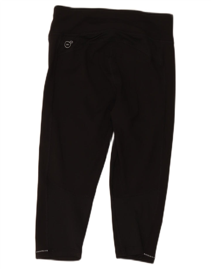 Pantaloni de trening Capri Puma pentru femei UK 10 Poliester negru mic