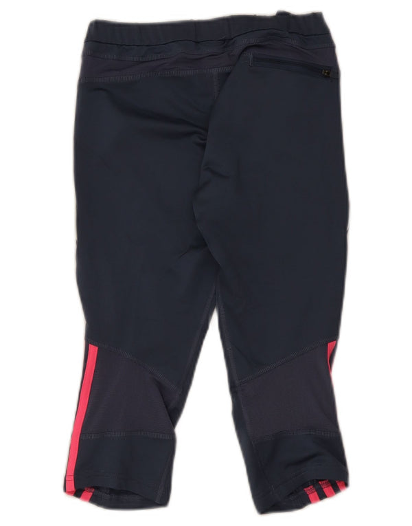 Leggings Adidas Response Capri pentru femei UK 12 Medium Bleumarin Poliester