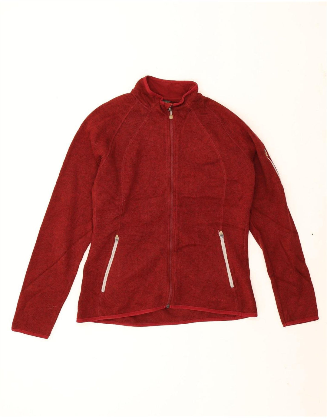 Jachetă de trening pentru femei Eddie Bauer UK 18 XL Poliester striat roșu