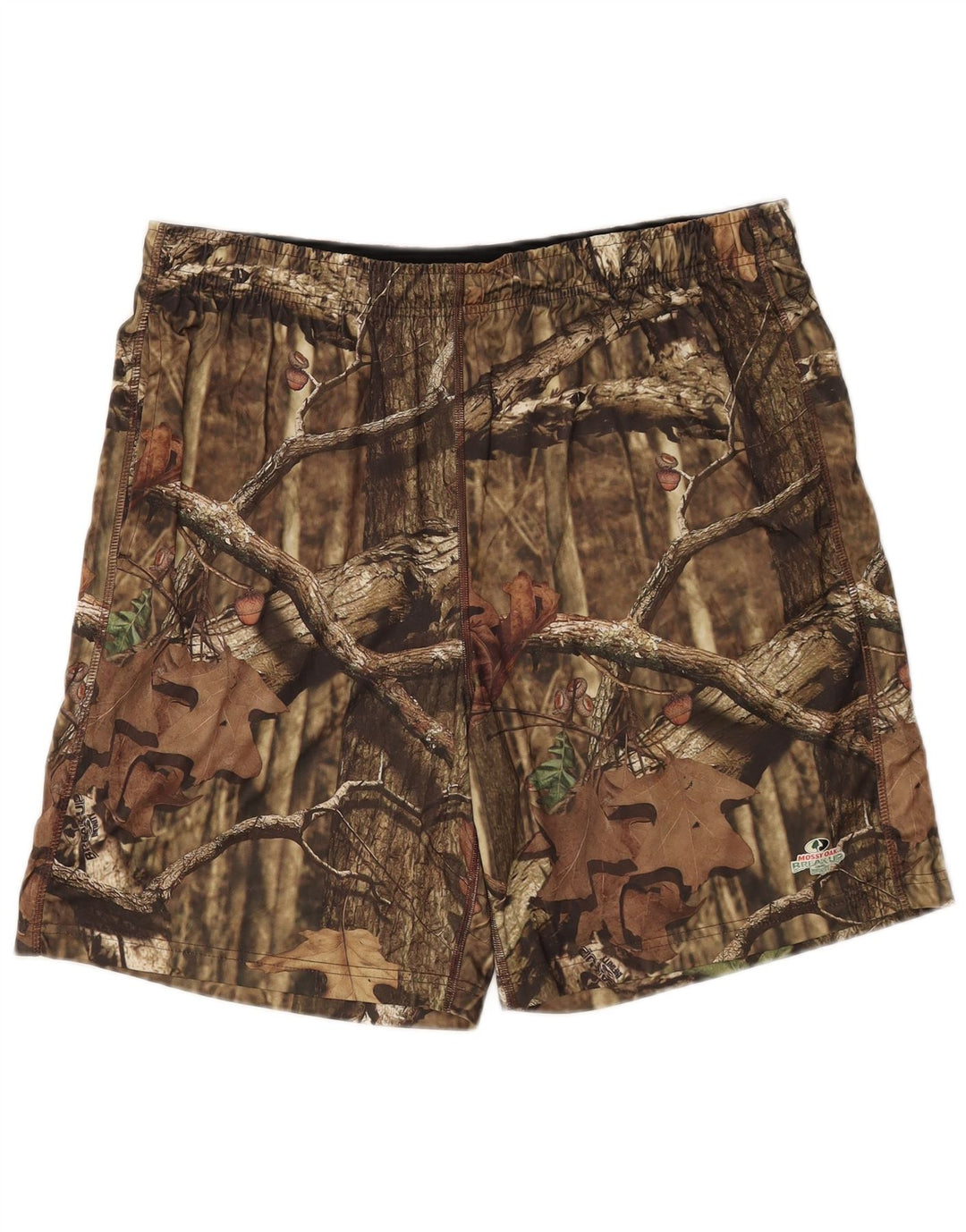 Pantaloni scurți sport pentru bărbați Russell Athletic Mossy Oak, maro, poliester