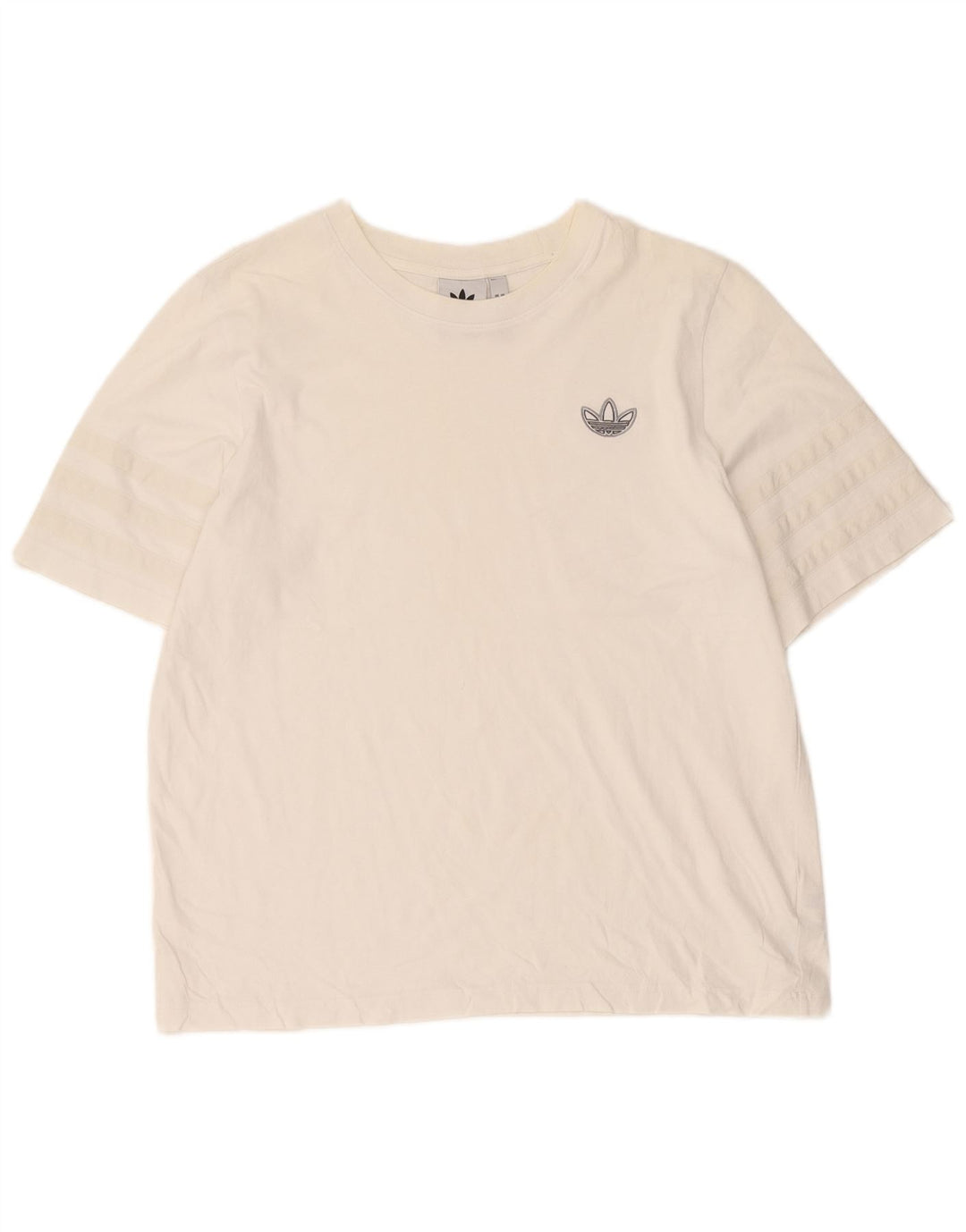 Tricou pentru bărbați Adidas Top mare, alb, bumbac