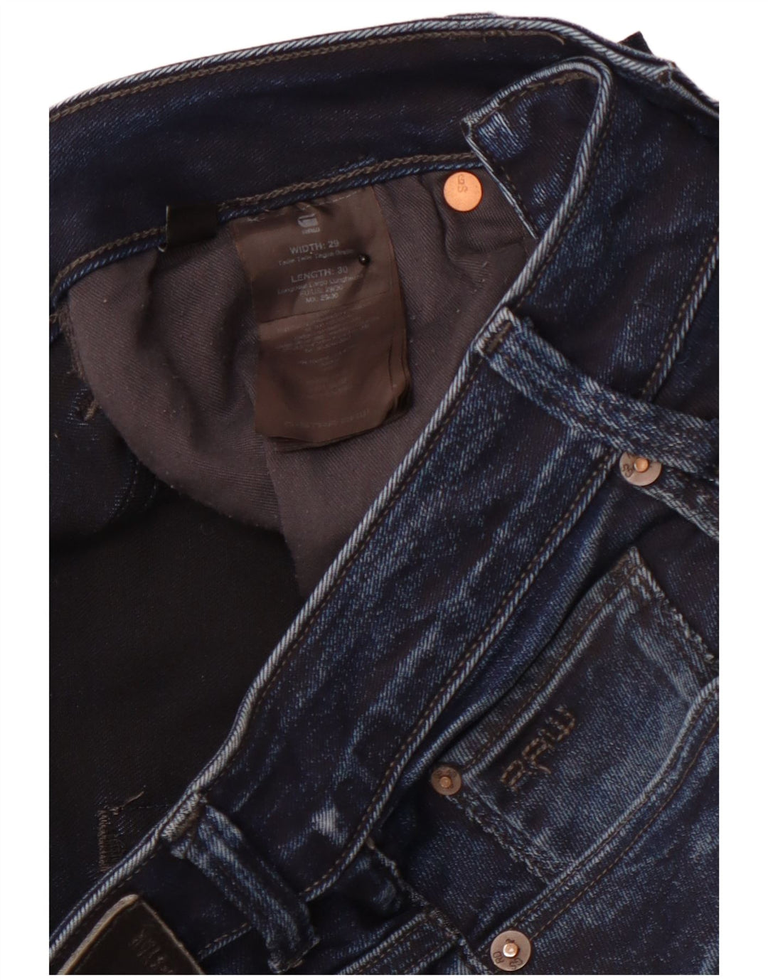 Blugi slim 3301 G-STAR pentru femei W29 L30 bumbac bleumarin