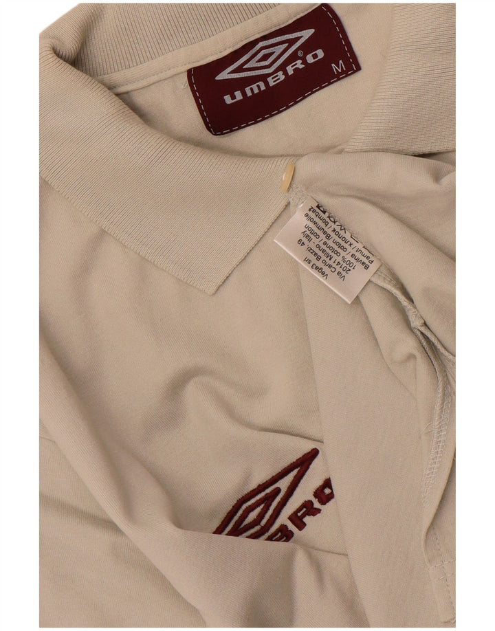 Tricou polo Umbro pentru bărbați, alb mediu, bumbac