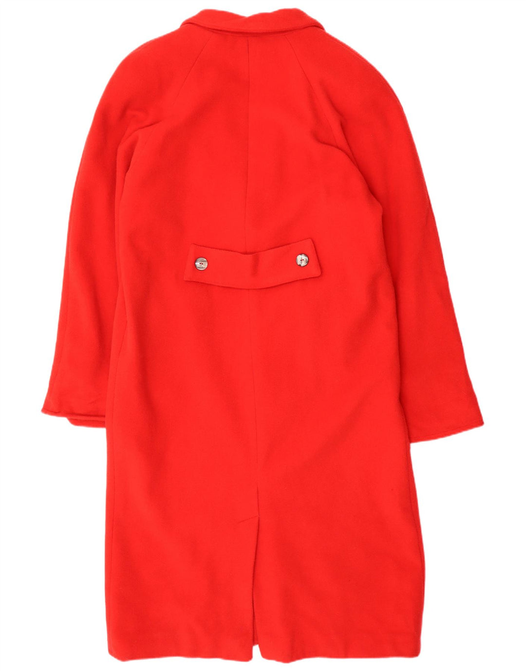 Pardesiu supradimensionat pentru femei Vintage UK 14 Lână roșie medie