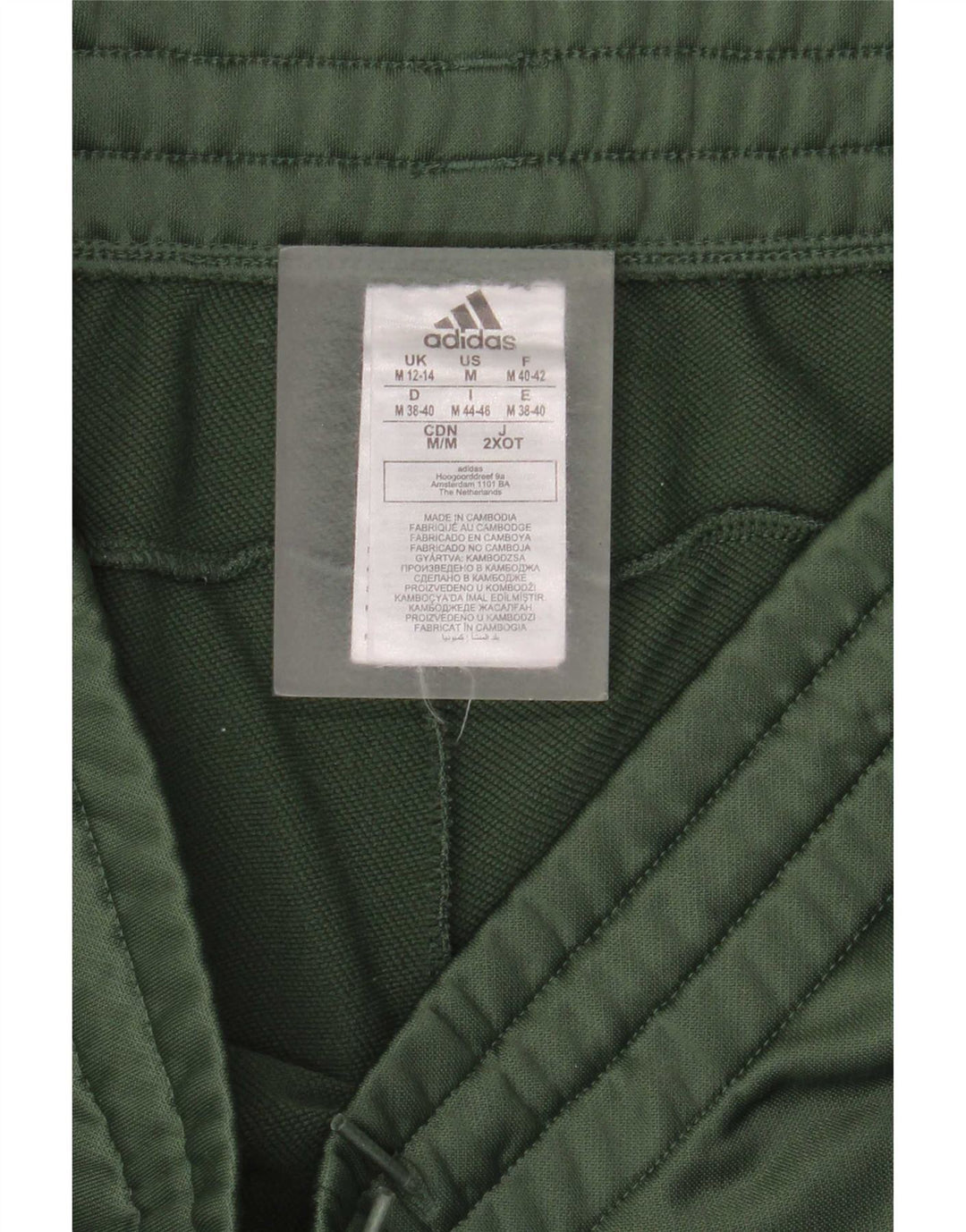 Pantaloni de trening pentru bărbați Adidas Pantaloni de jogging Marea Britanie 12/14 Poliester verde mediu