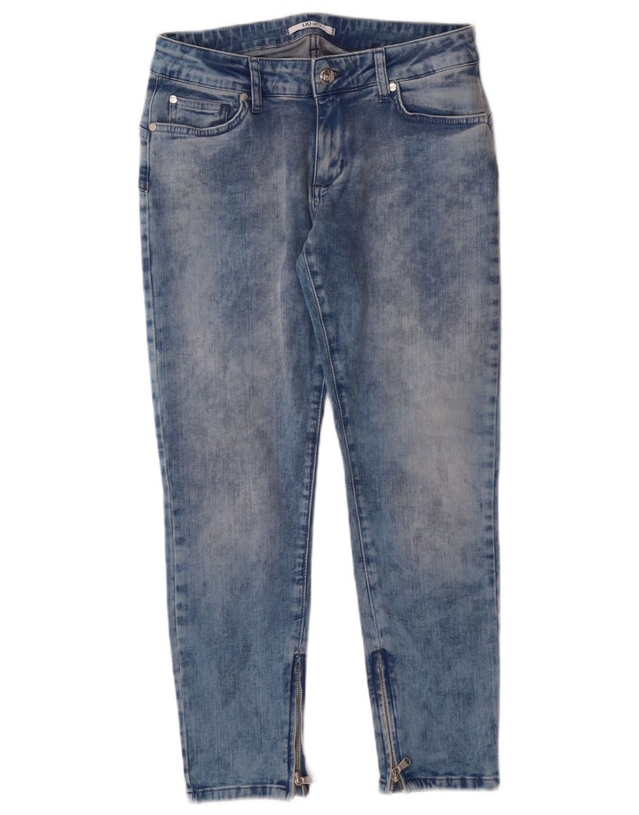 Blugi slim pentru femei Liu Jo Acid Wash W30 L25 Bumbac albastru