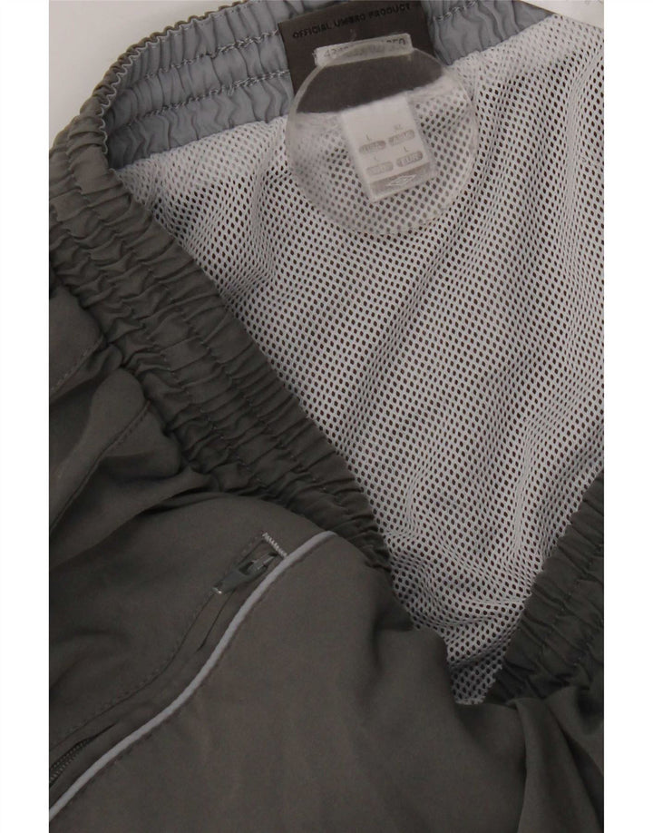 Pantaloni scurți sport Umbro pentru bărbați, mari, gri, poliester