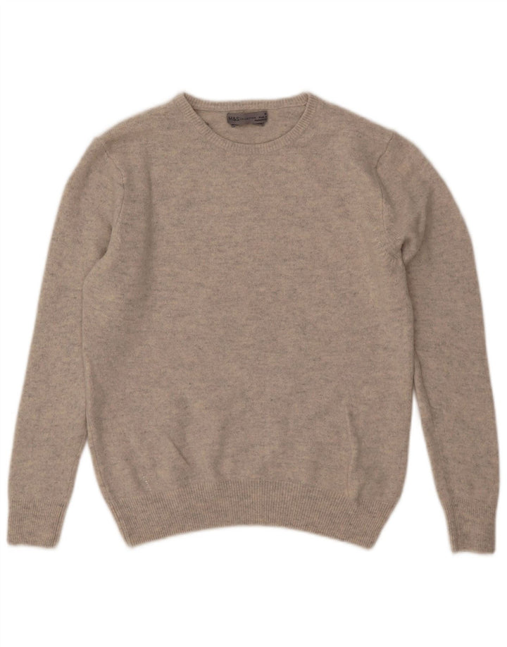 Pulover pentru femei Marks & Spencer cu decolteu rotund UK 14 Medium Gri Pete
