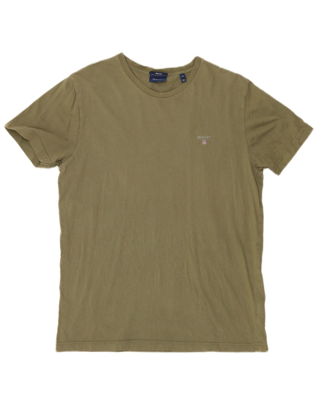 Gant Bărbați Regular Tricou Top Mediu Kaki Bumbac