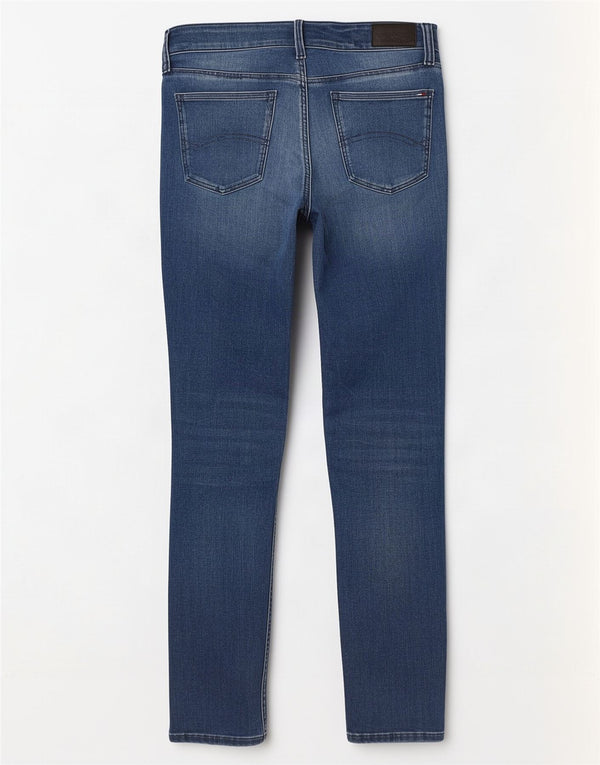 Blugi skinny pentru femei cu talie joasă Tommy Hilfiger W31 L32 bumbac albastru
