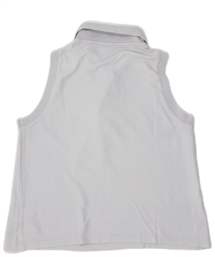 FILA Womens Sleeveless Polo Shirt IT 42 Medium Blue Cotton Vintage Fila and Second-Hand Fila from Messina Hembry 