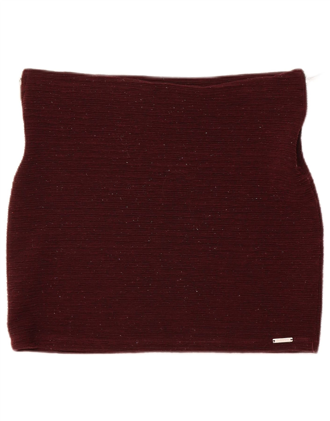 Fusta mini pentru femei Superdry W32 Burgundy Flecked Poliester