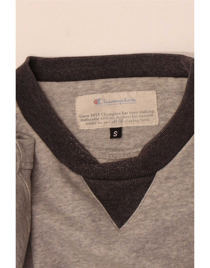 Pulover pentru bărbați Champion Pulover Mic Gri Colorblock