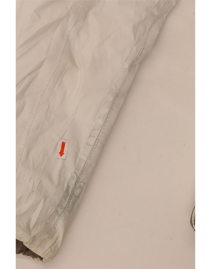 Jachetă căptușită reversibilă cu glugă K-WAY pentru fete 8-9 ani poliamidă albă