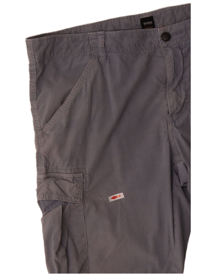 Pantaloni scurți cargo HUGO BOSS pentru bărbați W38 XL albastru