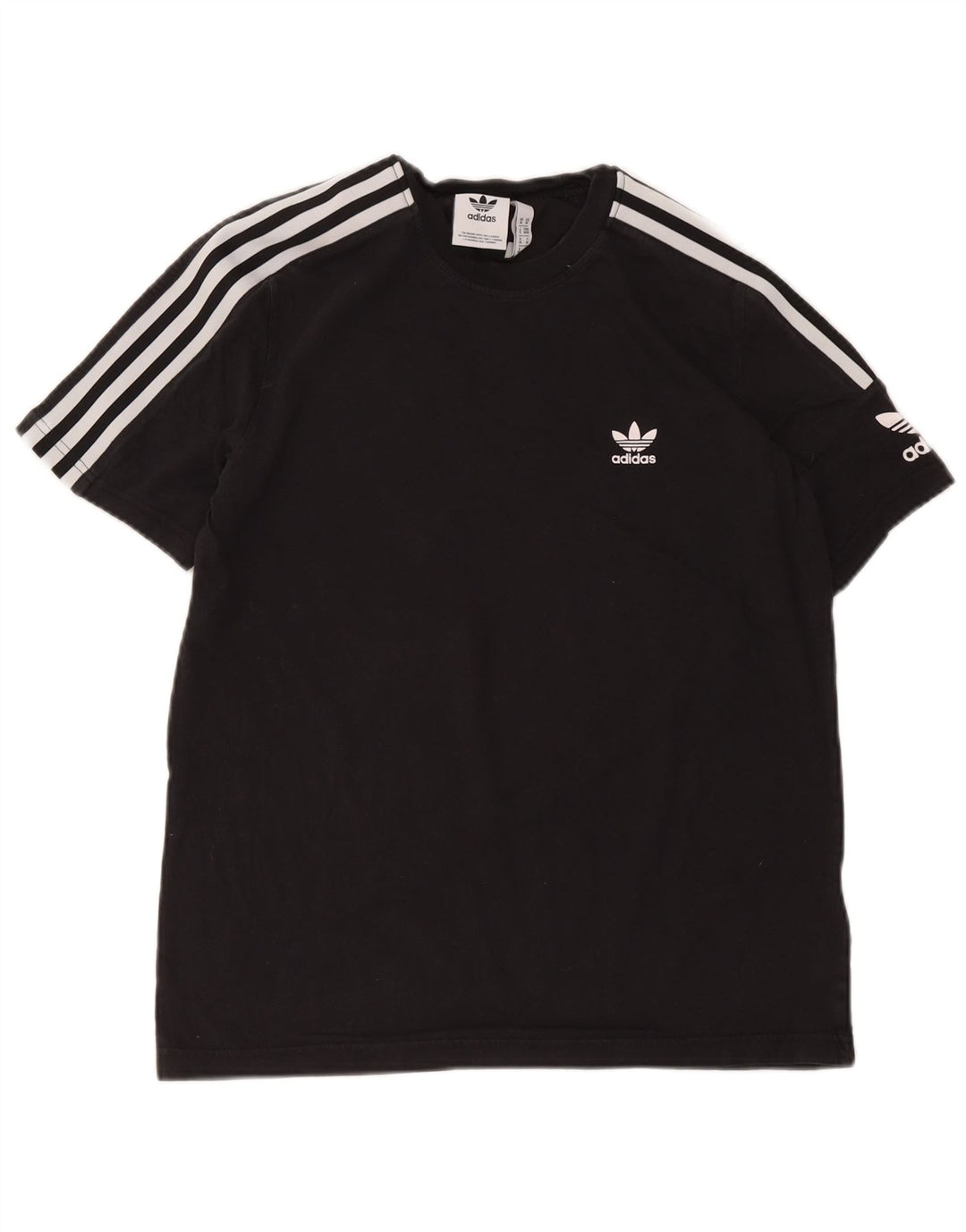 Tricou pentru bărbați Adidas Top Mediu Negru Bumbac