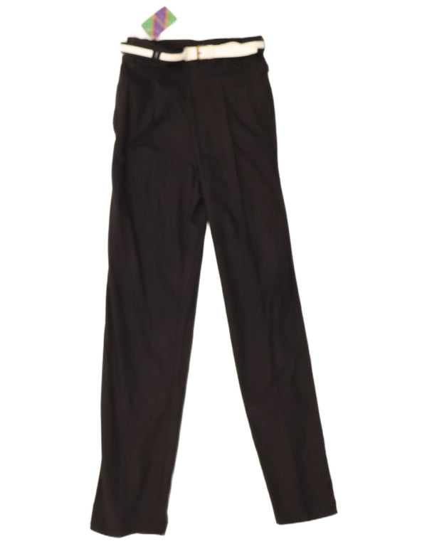 Wampum Pantaloni casual subțiri pentru femei IT 44 Medium W28 L34 Bumbac negru