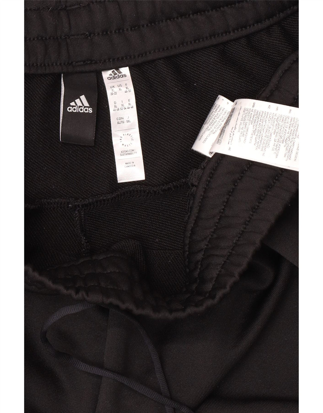 Pantaloni de trening Adidas pentru femei Joggeri UK 20/22 XL Poliester negru