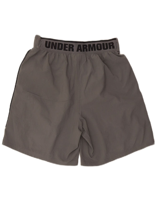 Pantaloni scurți sport grafic Under Armour pentru bărbați, gri mediu