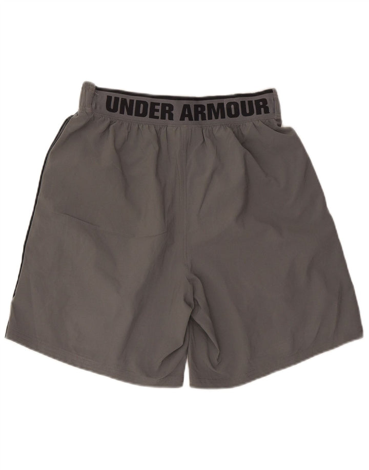 Pantaloni scurți sport grafic Under Armour pentru bărbați, gri mediu