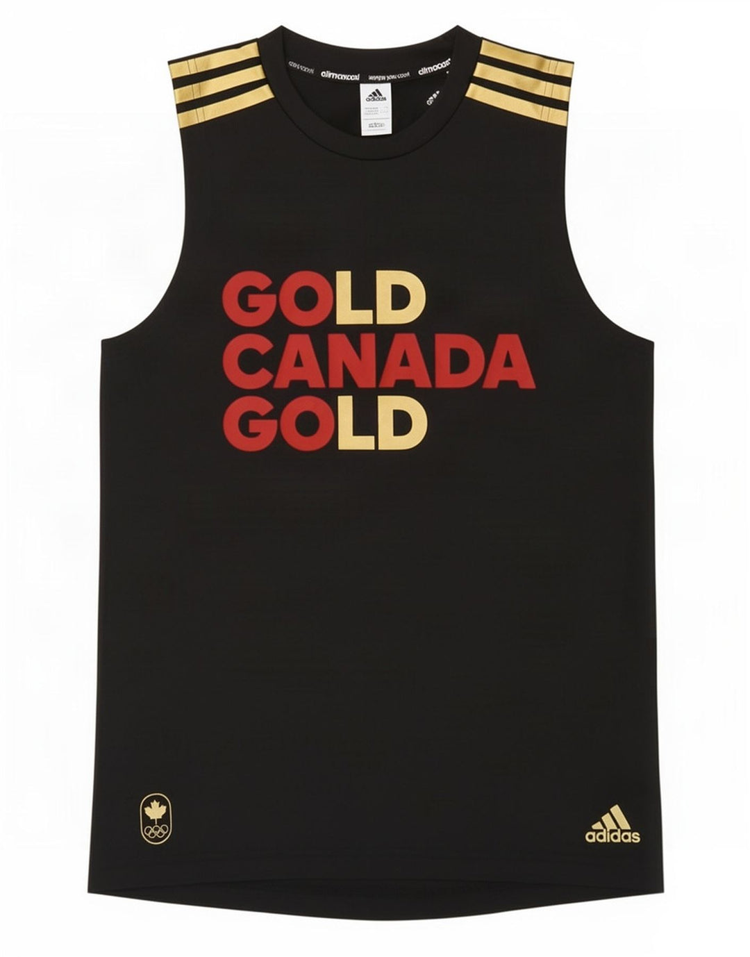 Vesta cu grafică Adidas pentru băieți Canada Top 13-14 ani poliester negru