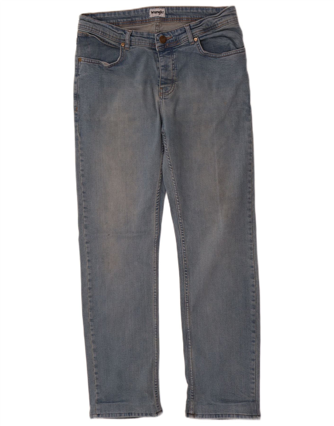 Blugi drepti pentru bărbați Wrangler W34 L31 Bumbac albastru