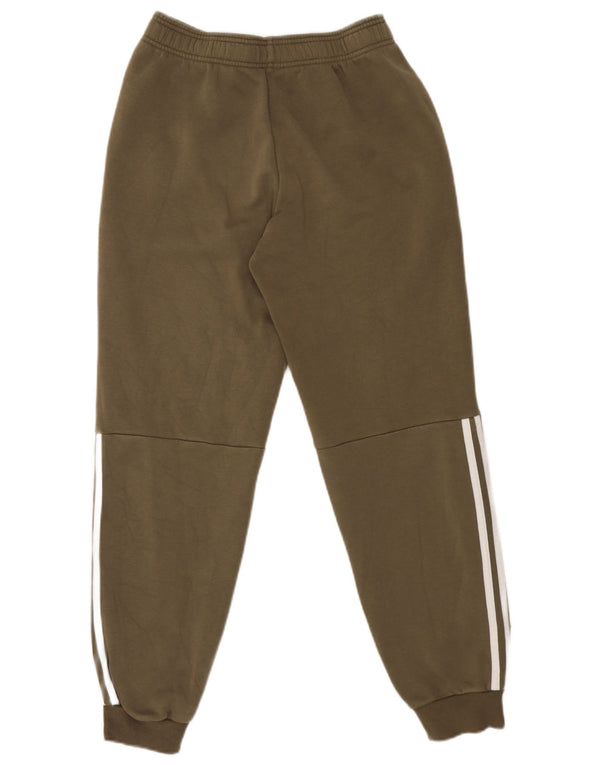 Adidas băieți pantaloni de trening pantaloni de jogging 15-16 ani kaki bumbac color bloc