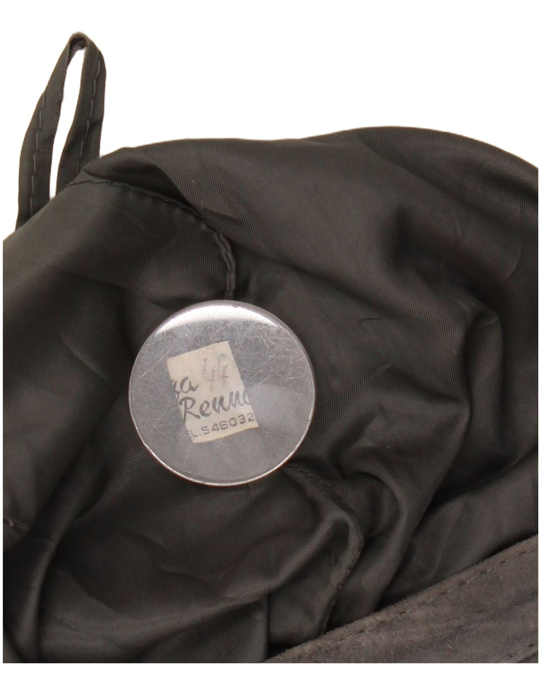 Fusta de piele intoarsa pentru femei VINTAGE IT 44 W27 L26 gri