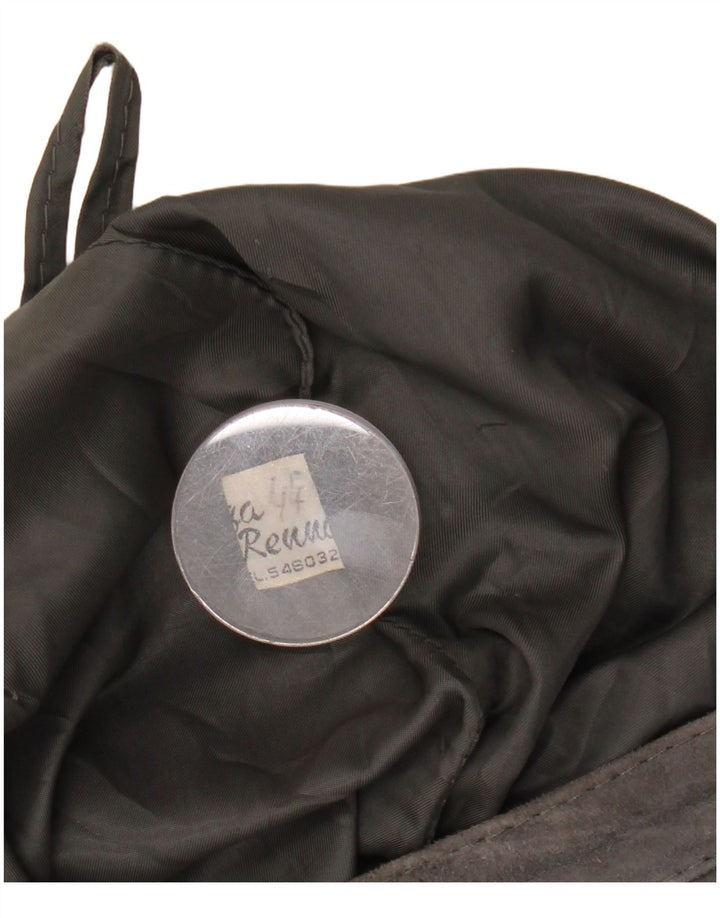 Fusta de piele intoarsa pentru femei VINTAGE IT 44 W27 L26 gri