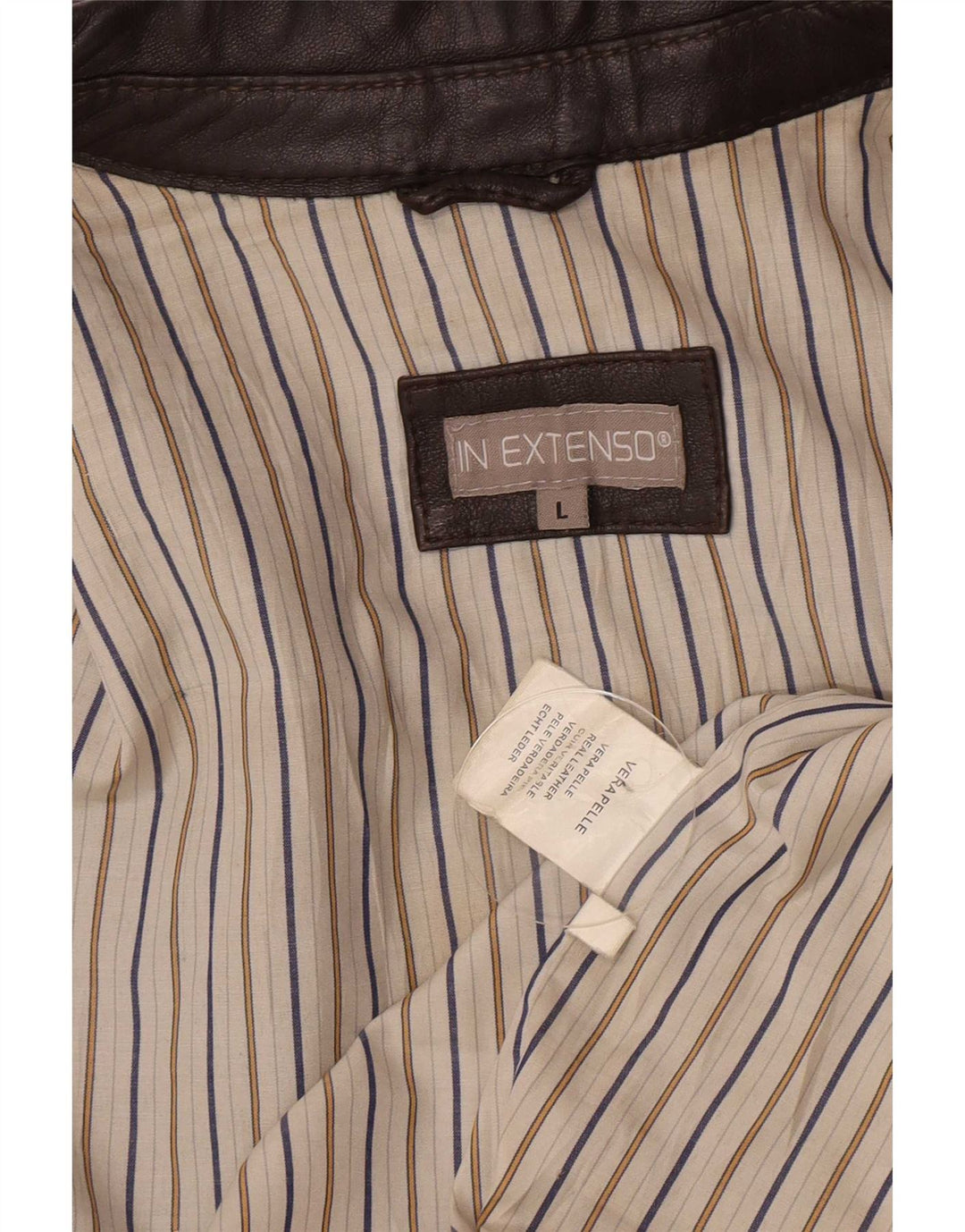 In Extenso Jachetă de piele pentru bărbați UK 40 Large Brown