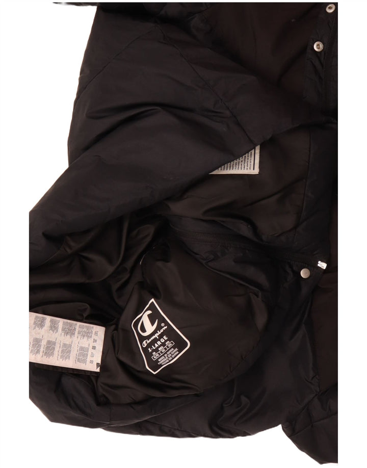 Jachetă căptușită pentru femei CHAMPION, cu ajustare largă, UK 18 XL, negru, color block