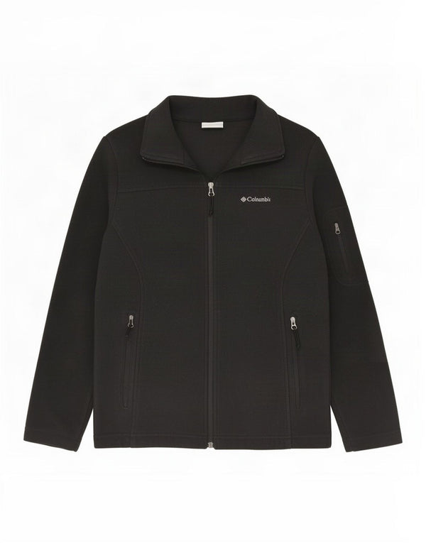 Jachetă fleece supradimensionată Columbia pentru femei UK 10, poliester negru mic
