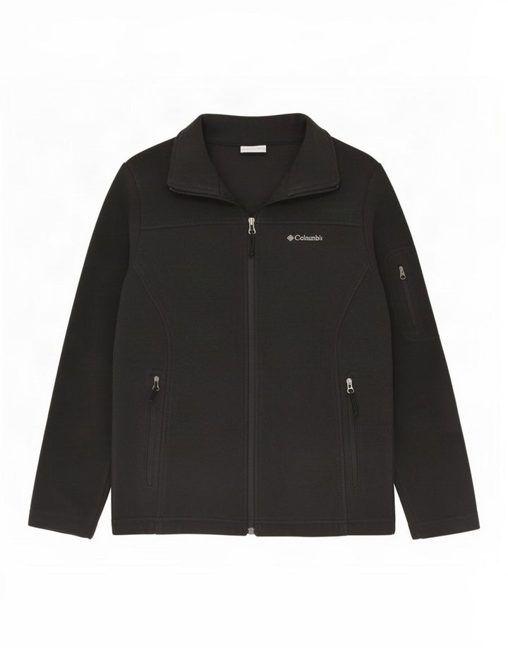 Jachetă fleece supradimensionată Columbia pentru femei UK 10, poliester negru mic