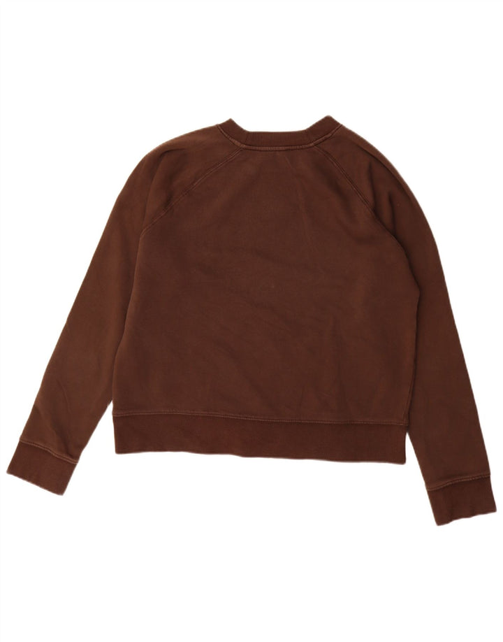 Pulover pentru femei Zara UK 14, bumbac maro mediu