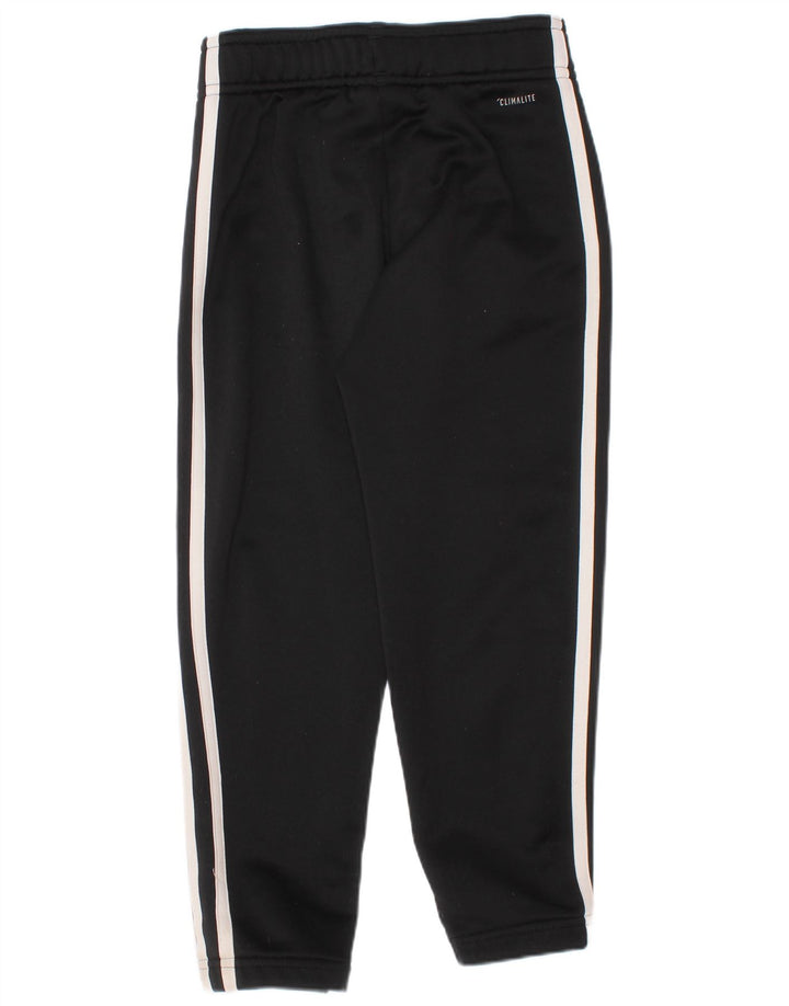 Pantaloni de trening Adidas Climalite pentru baieti 5-6 ani poliester negru
