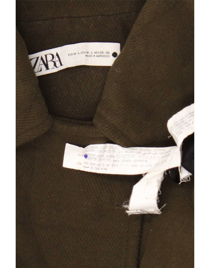Jachetă pelerina pentru femei Zara UK 14 Medium Kaki Poliester