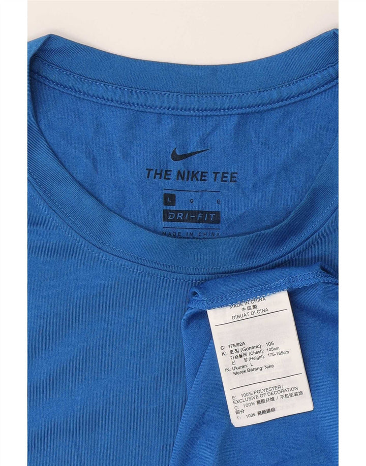 Vesta Dri Fit Nike pentru bărbați, mare, albastru, poliester
